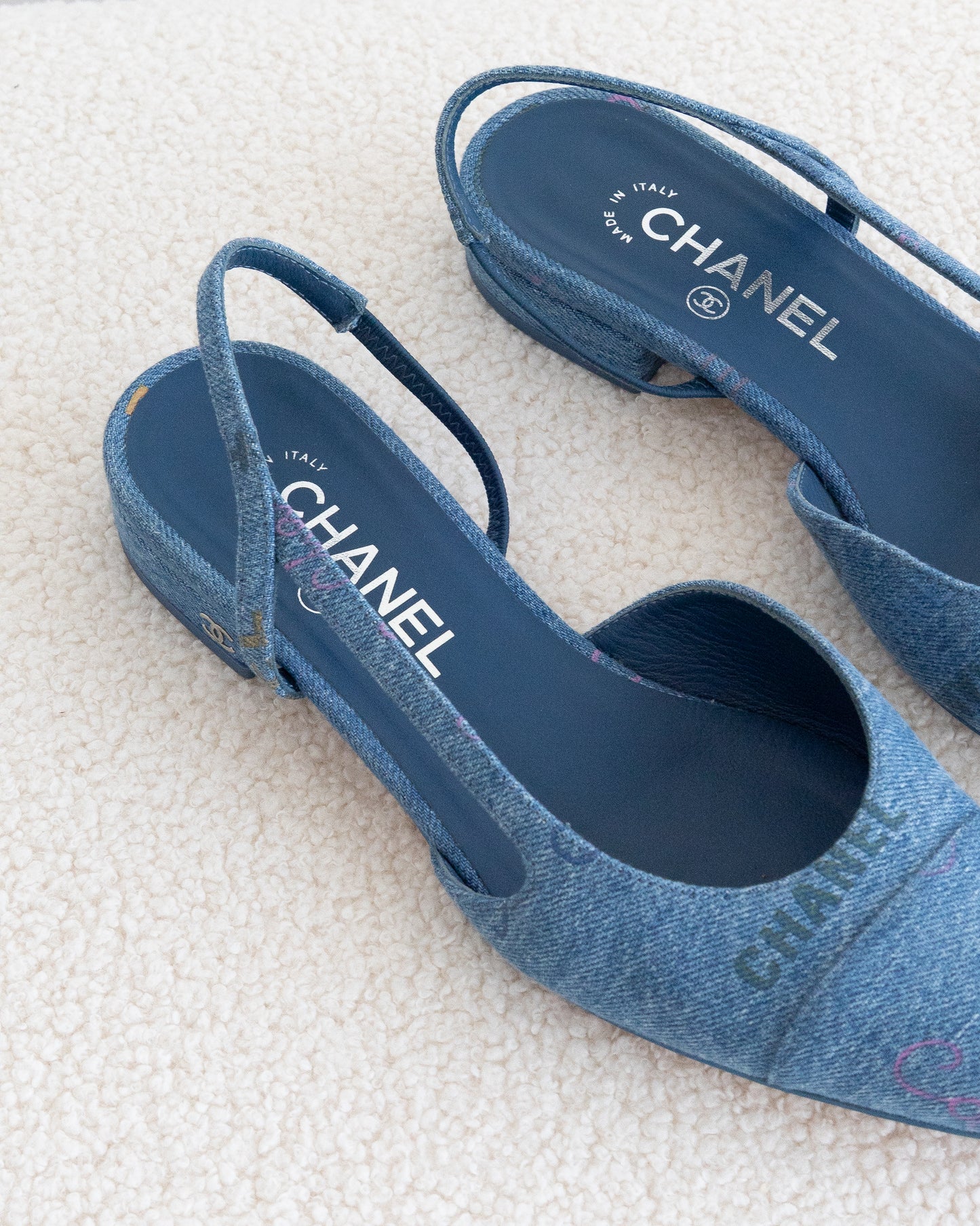 CHANEL SlingBlacks 38
