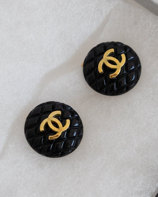 CHANEL CC Resin Earrings