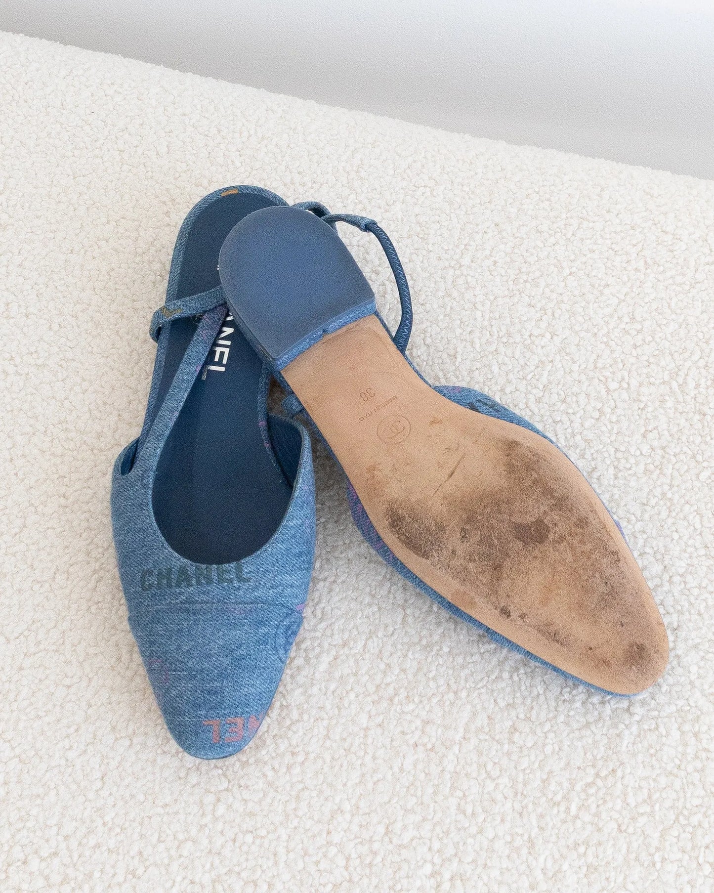 CHANEL SlingBlacks 38