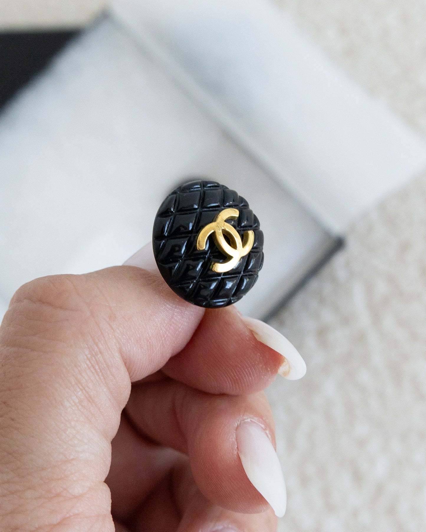 CHANEL CC Resin Earrings