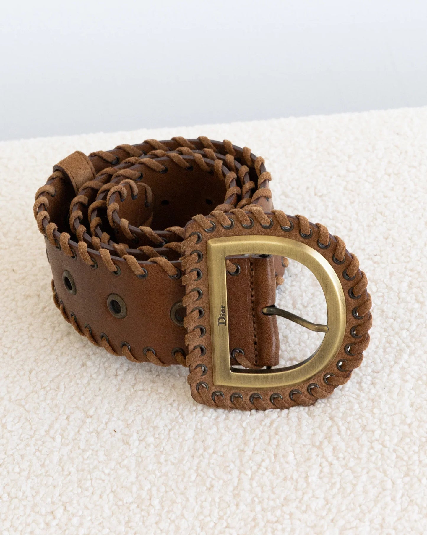 CHRISTIAN DIOR D Belt 85 - THE VOG CLOSET