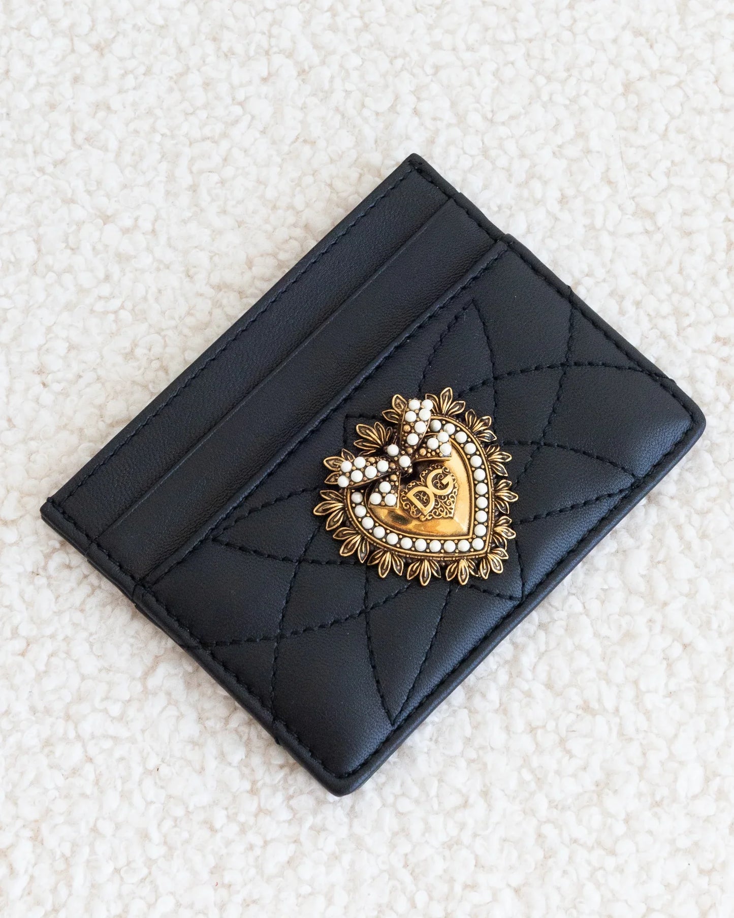 DOLCE GABBANA Devotion Card Holder - THE VOG CLOSET