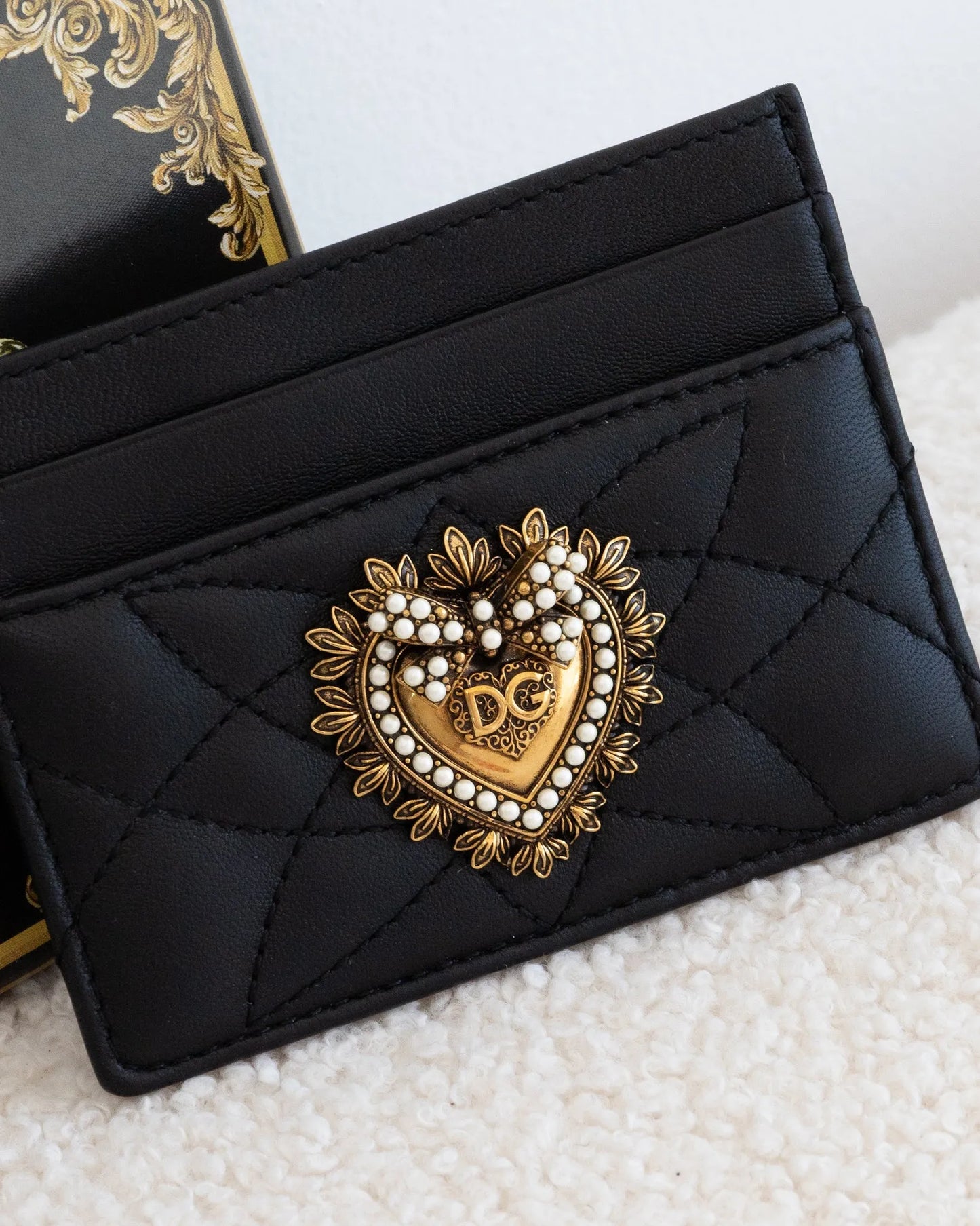 DOLCE GABBANA Devotion Card Holder - THE VOG CLOSET
