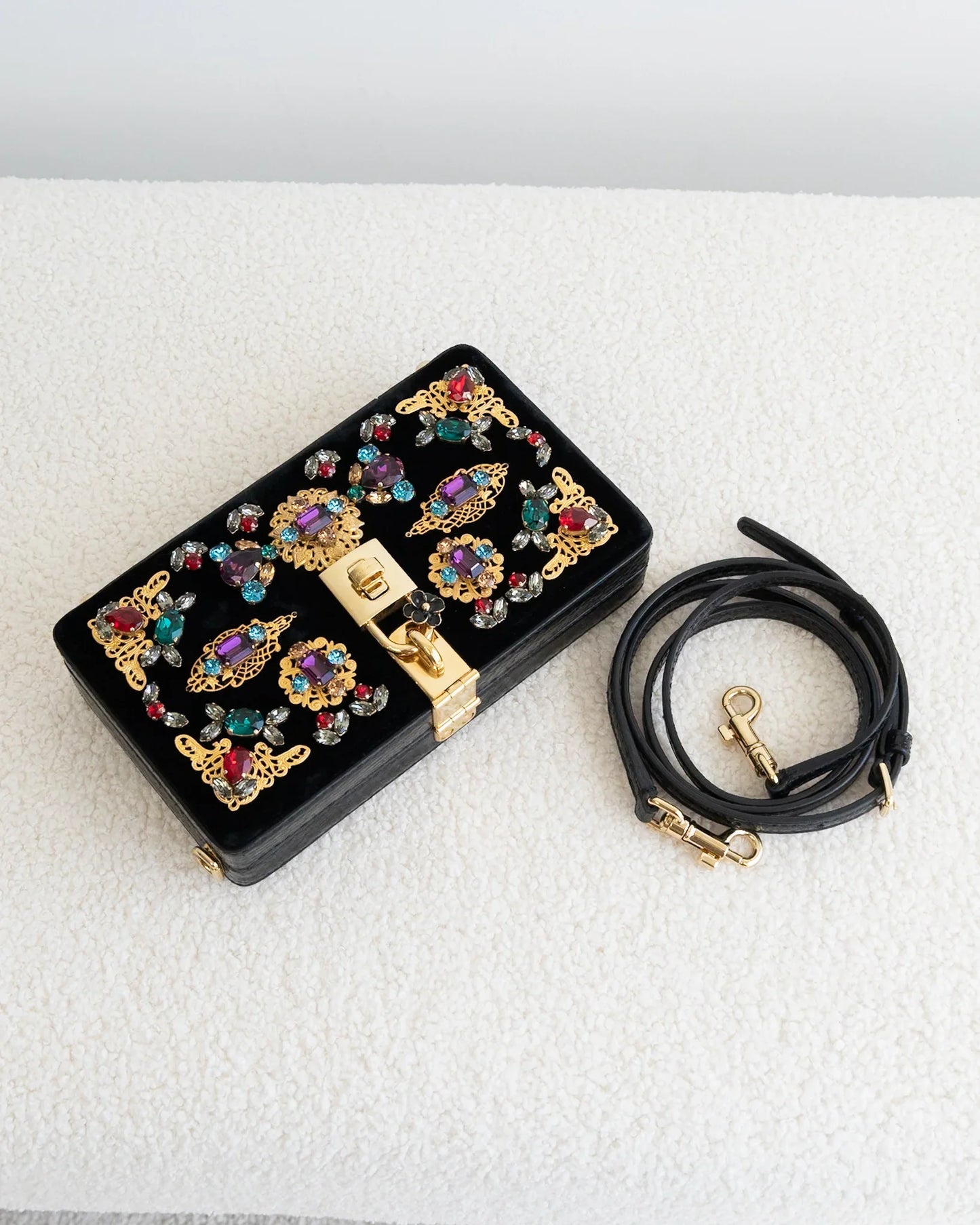 DOLCE GABBANA Trunk Clutch - THE VOG CLOSET
