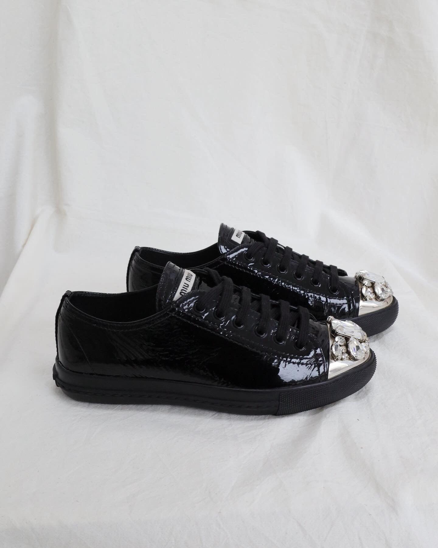 MIU MIU Crystal Sneakers 36,5 - THE VOG CLOSET