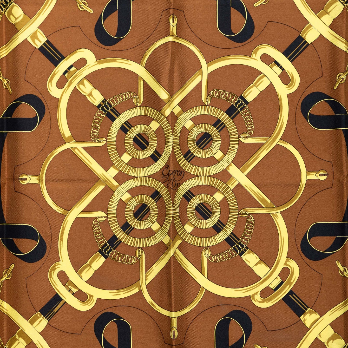 HERMÈS Eperon D'Or Silk 90