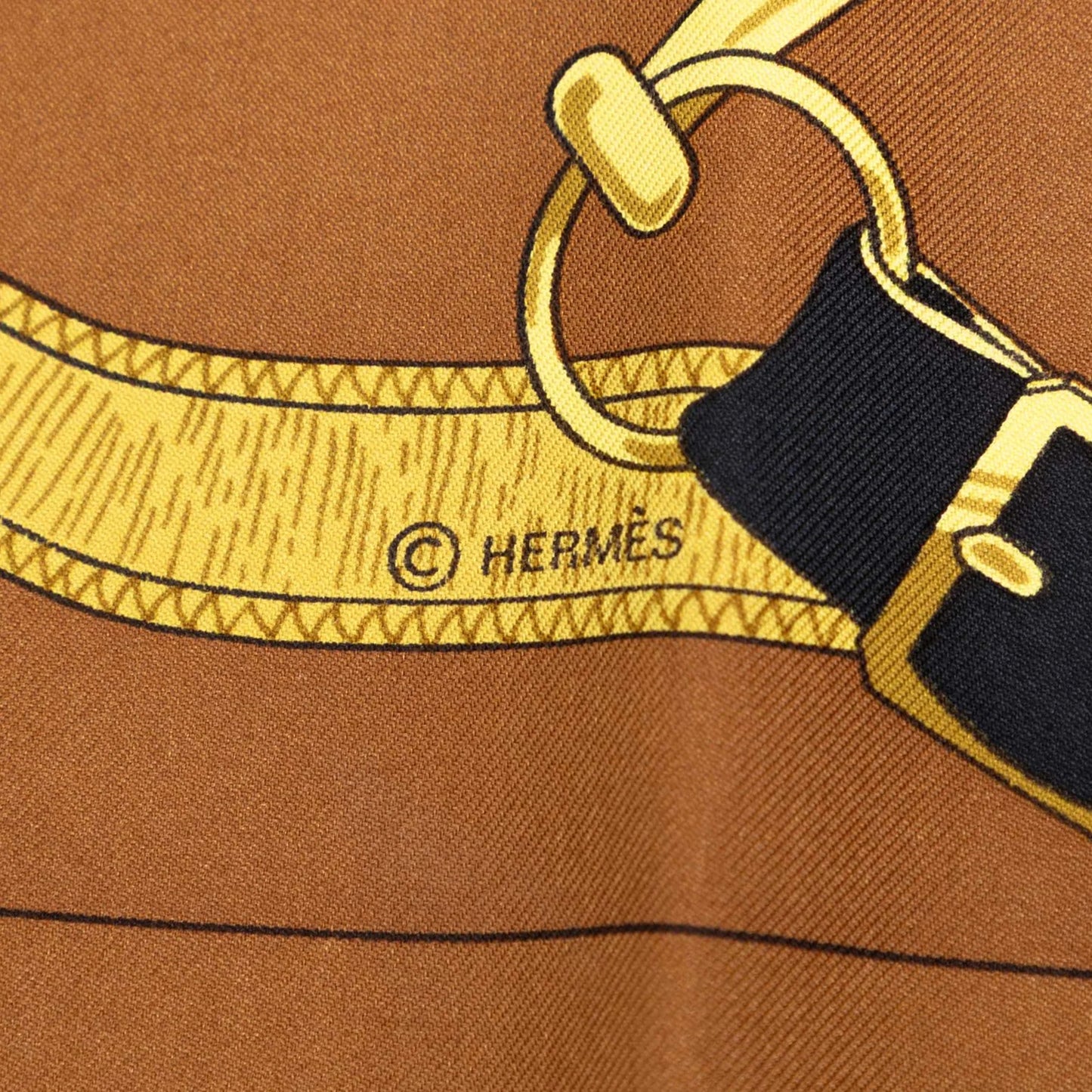 HERMÈS Eperon D'Or Silk 90