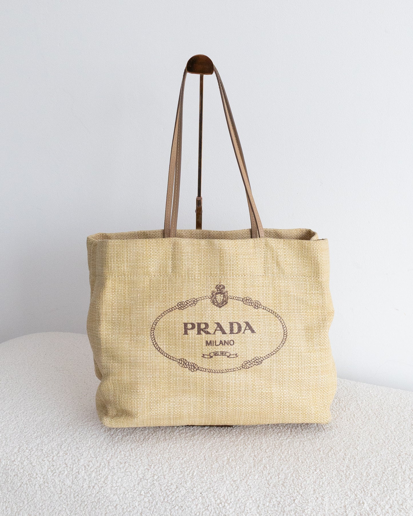 PRADA Raffia Tote