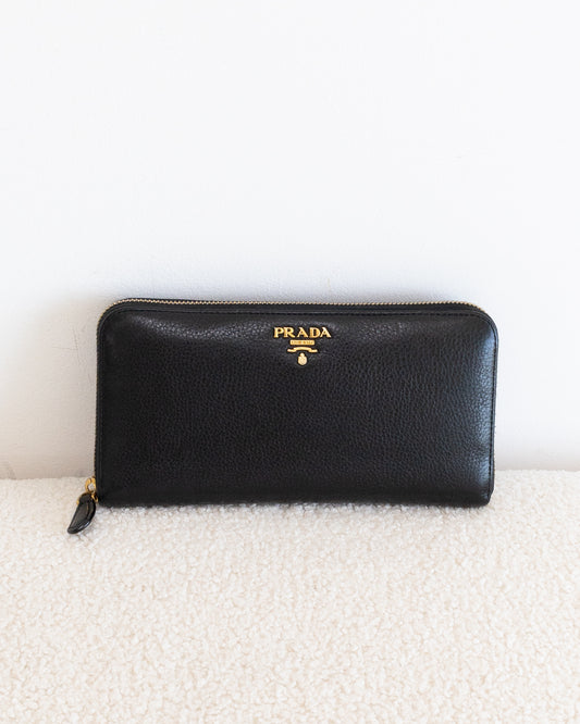 PRADA Long Zip Wallet