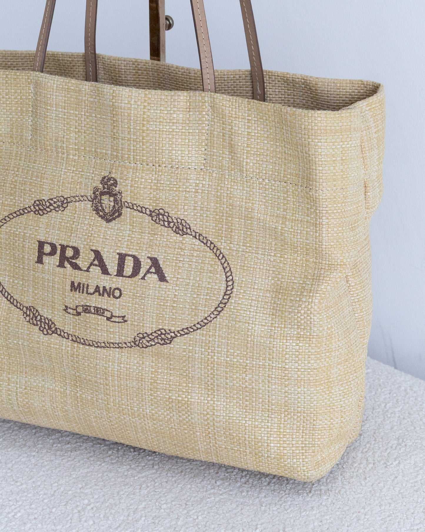 PRADA Raffia Tote