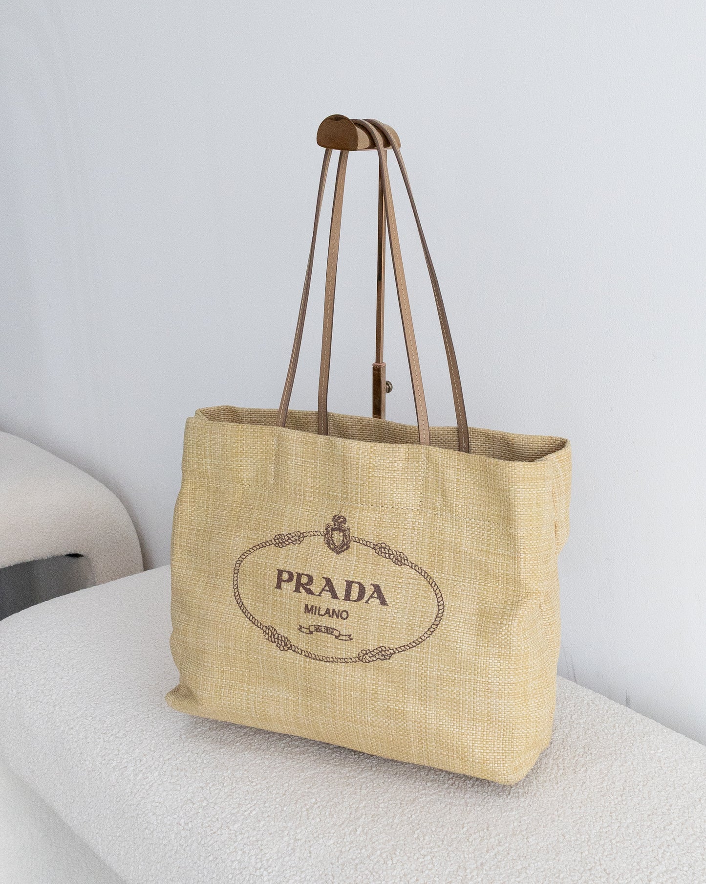 PRADA Raffia Tote