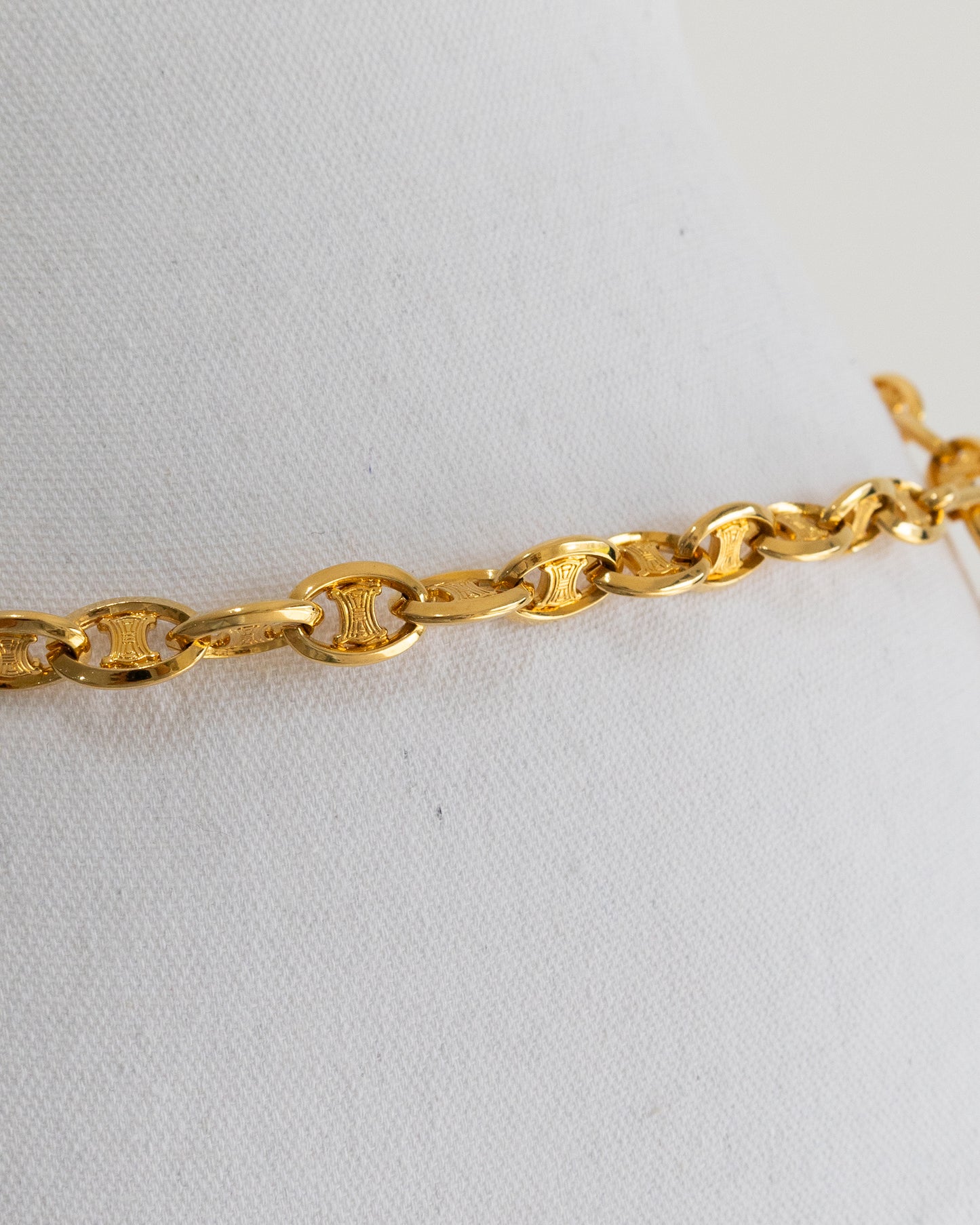 CÉLINE Drop Chain Belt Vintage
