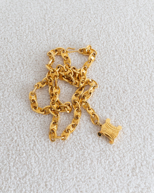 CÉLINE Drop Chain Belt Vintage