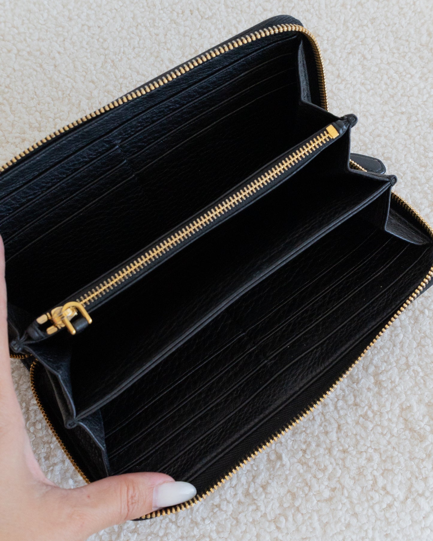 PRADA Long Zip Wallet
