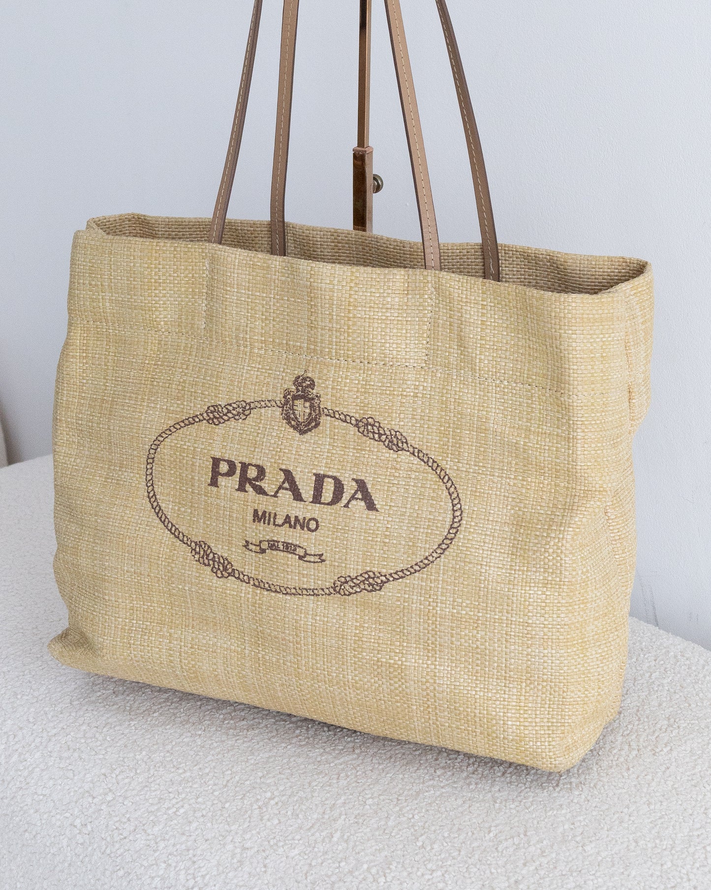 PRADA Raffia Tote