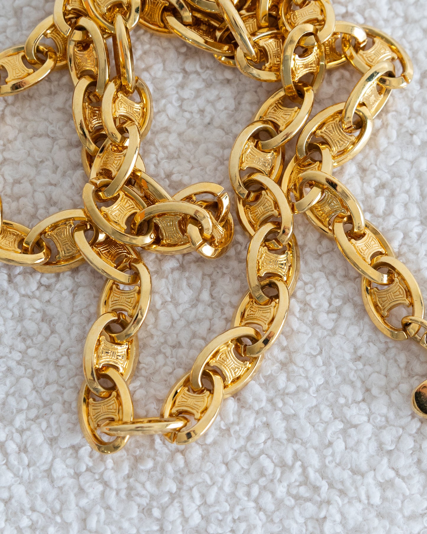 CÉLINE Drop Chain Belt Vintage