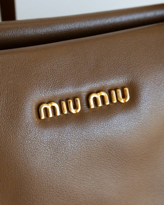 MIU MIU Nappa Tote