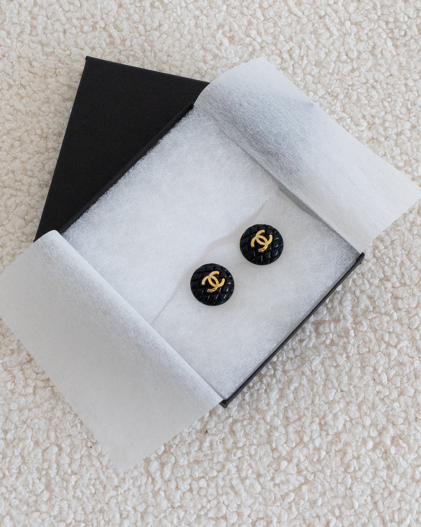 CHANEL CC Resin Earrings
