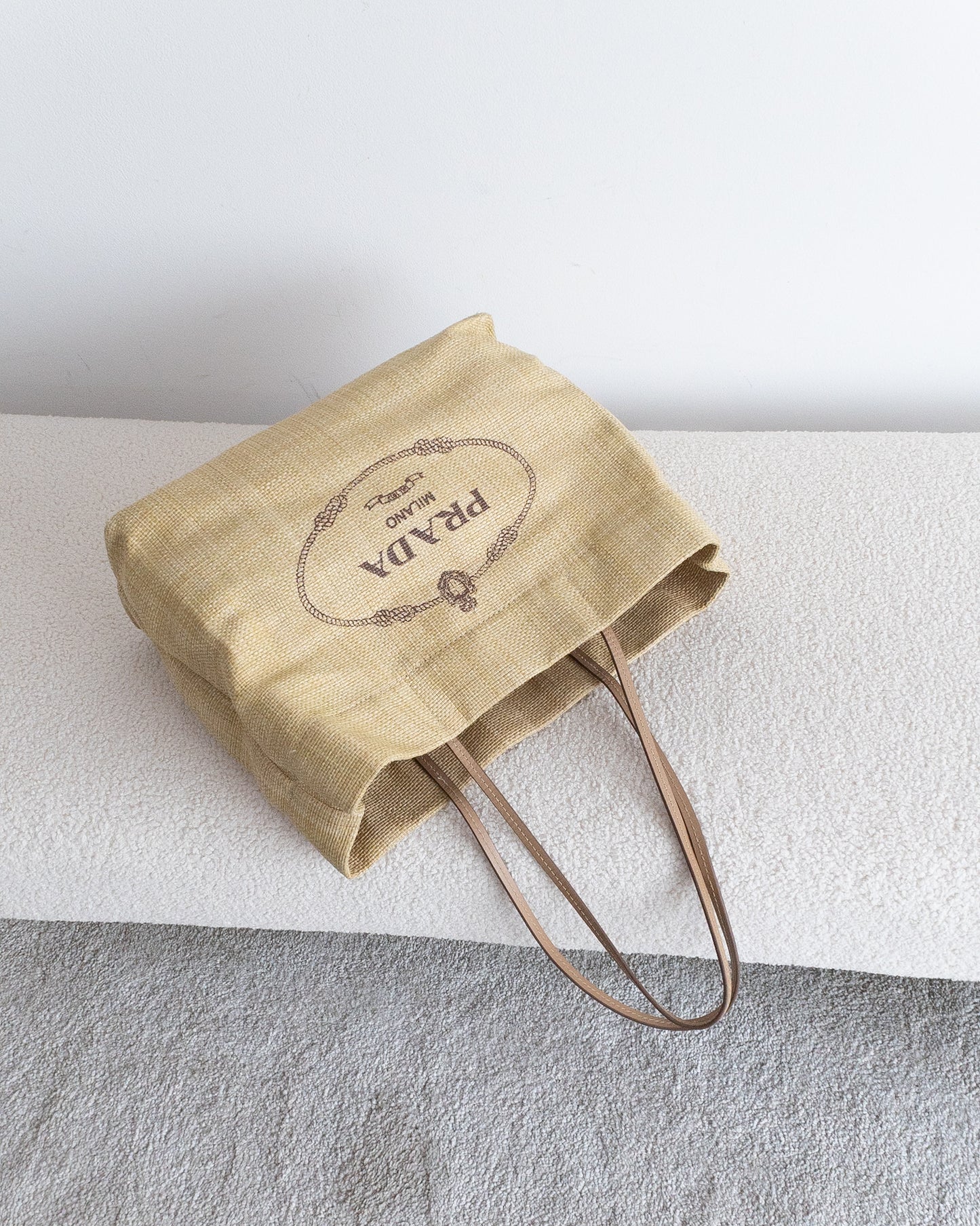PRADA Raffia Tote