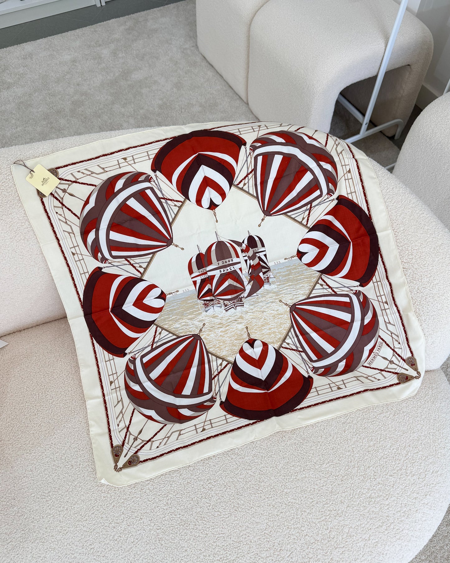 HERMÈS Spinnakers Silk Scarf