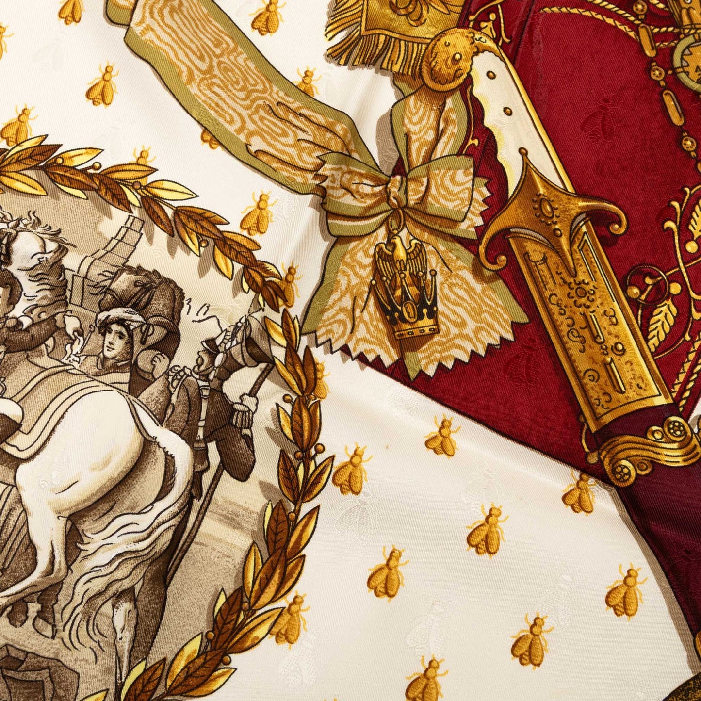 HERMÈS Napoleon Silk Scarf 90