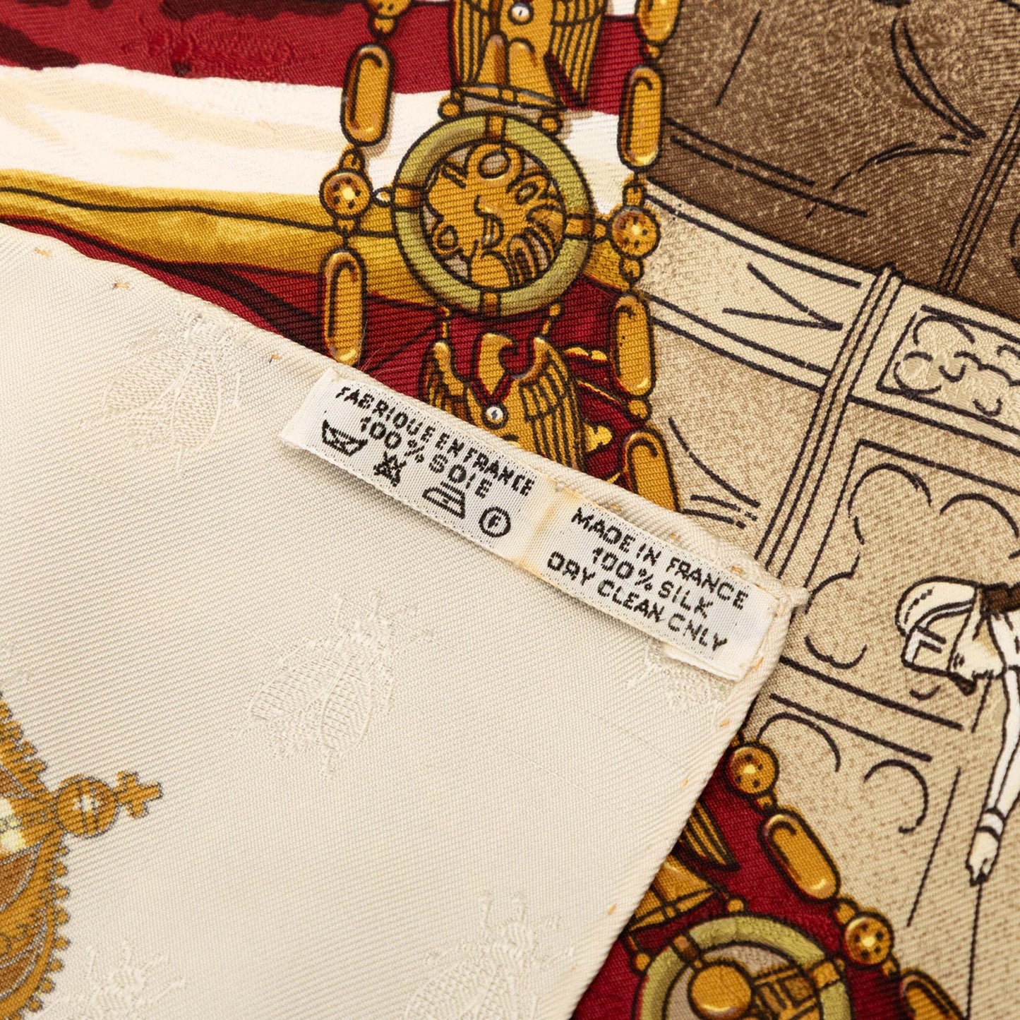 HERMÈS Napoleon Silk Scarf 90