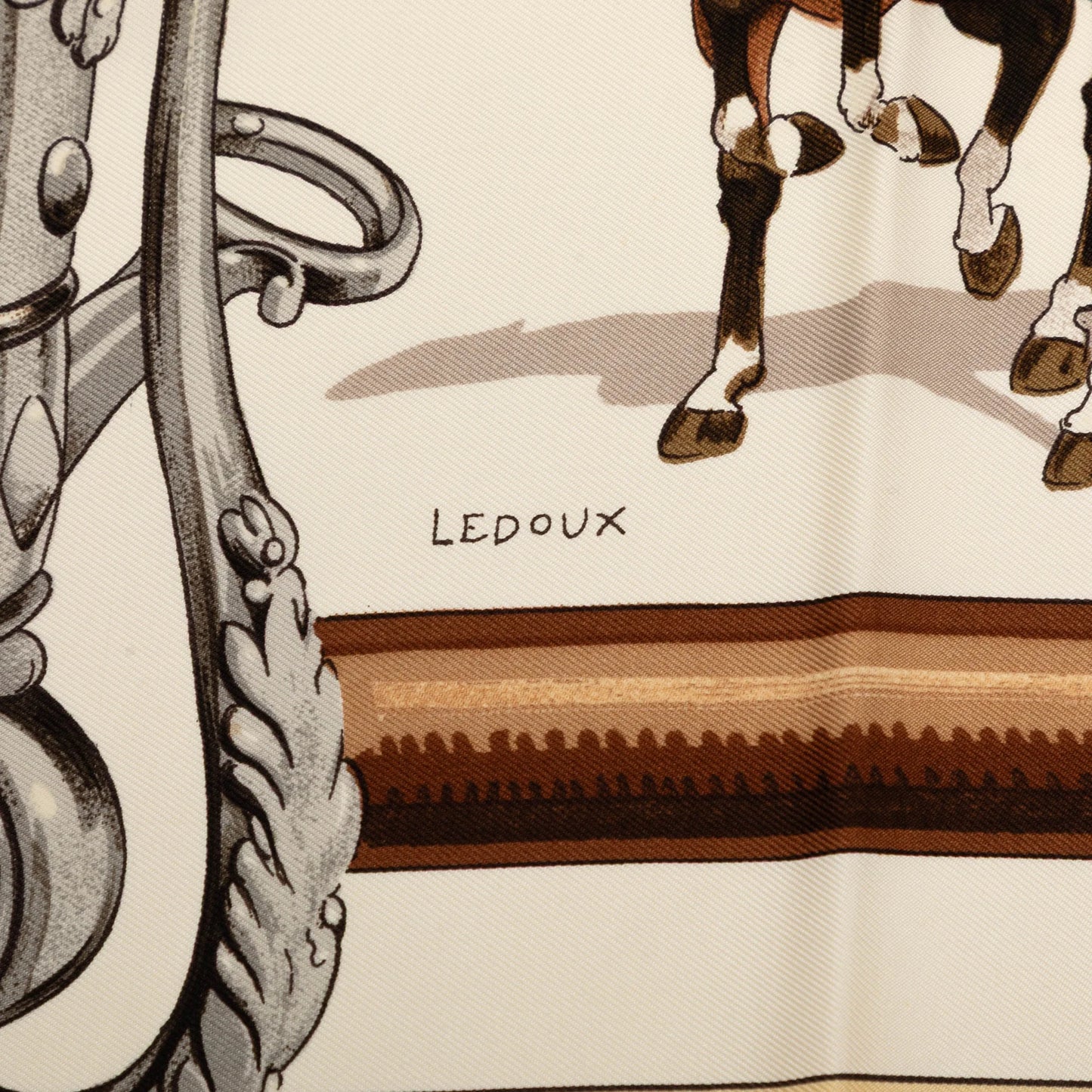 HERMÈS Equipages Silk 90
