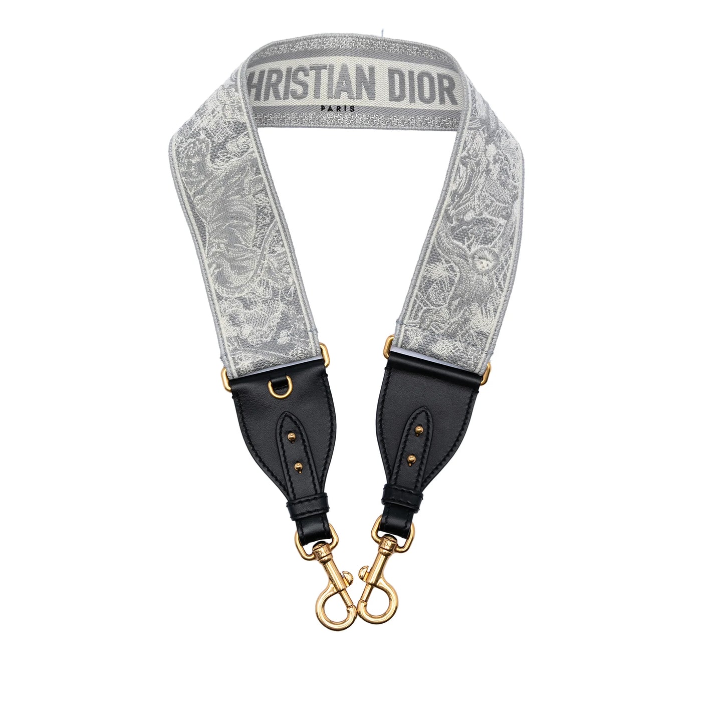 CHRISTIAN DIOR Embroidered Toile de Jouy Strap