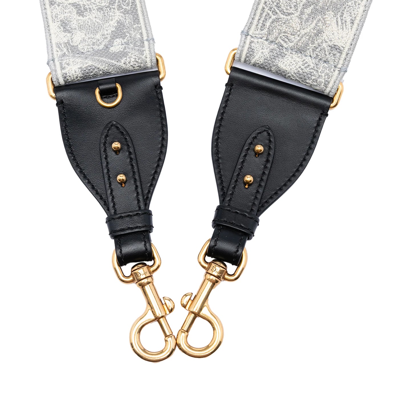 CHRISTIAN DIOR Embroidered Toile de Jouy Strap