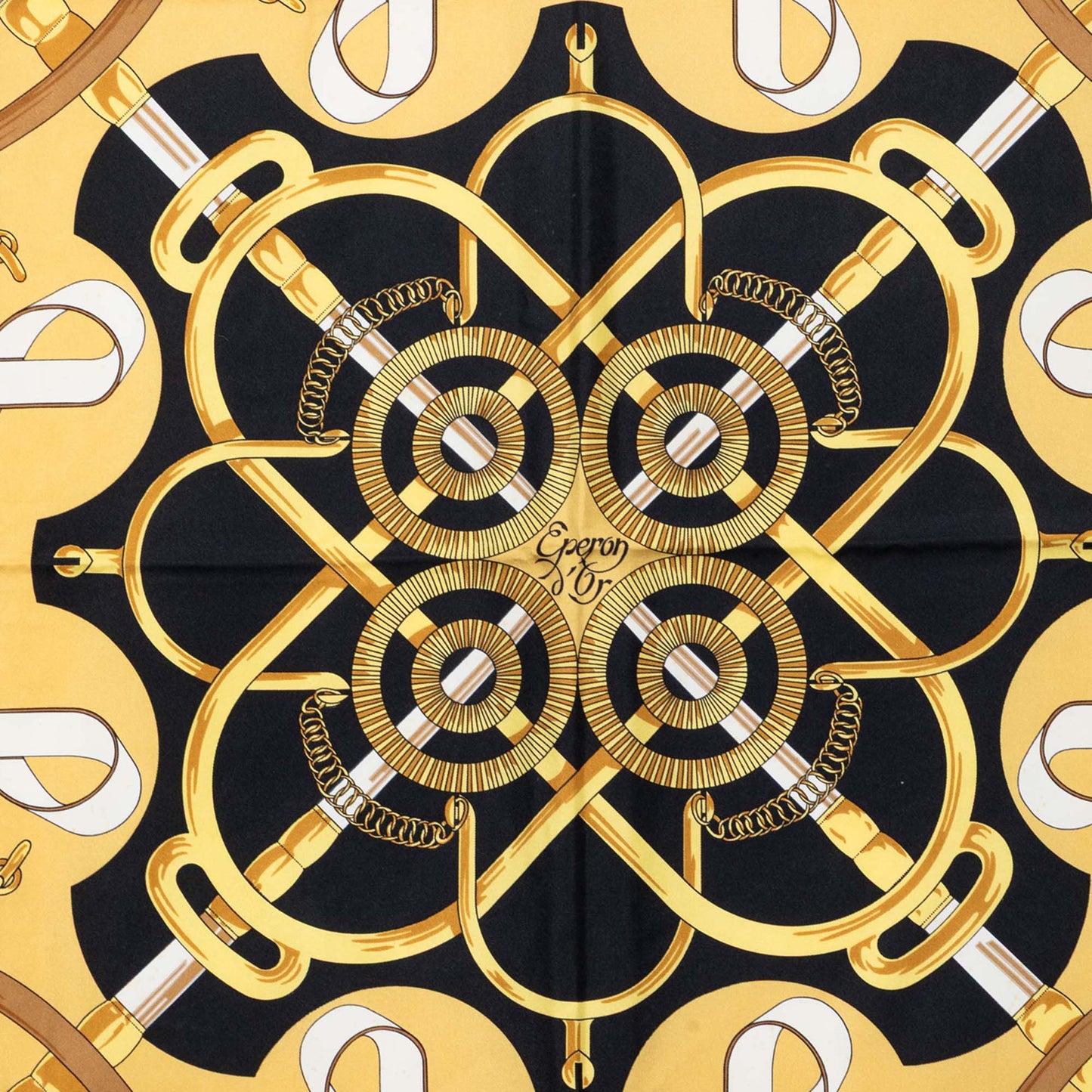 HERMÈS Eperon D'Or Silk 90