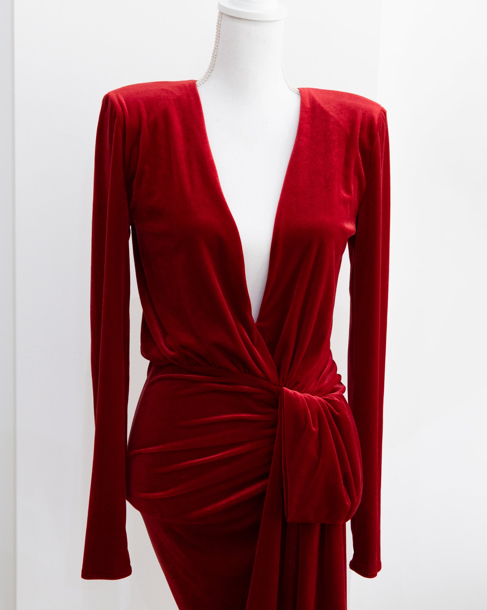ALEXANDRE VAUTHIER Velvet Dress - THE VOG CLOSET