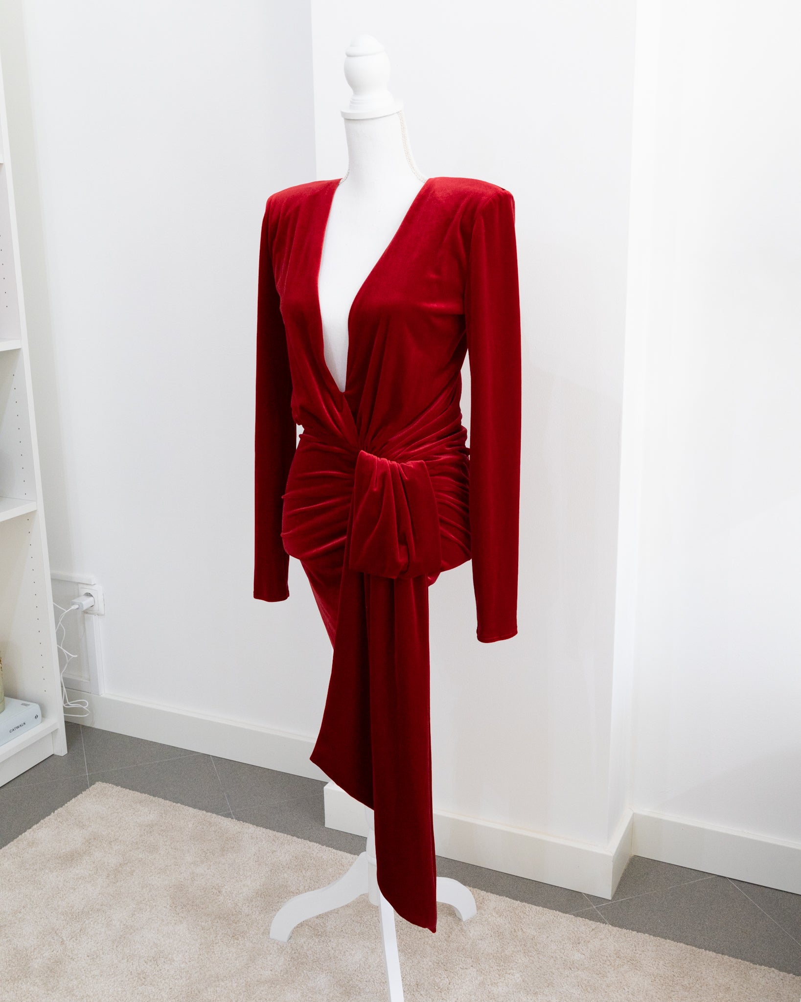 ALEXANDRE VAUTHIER Velvet Dress - THE VOG CLOSET