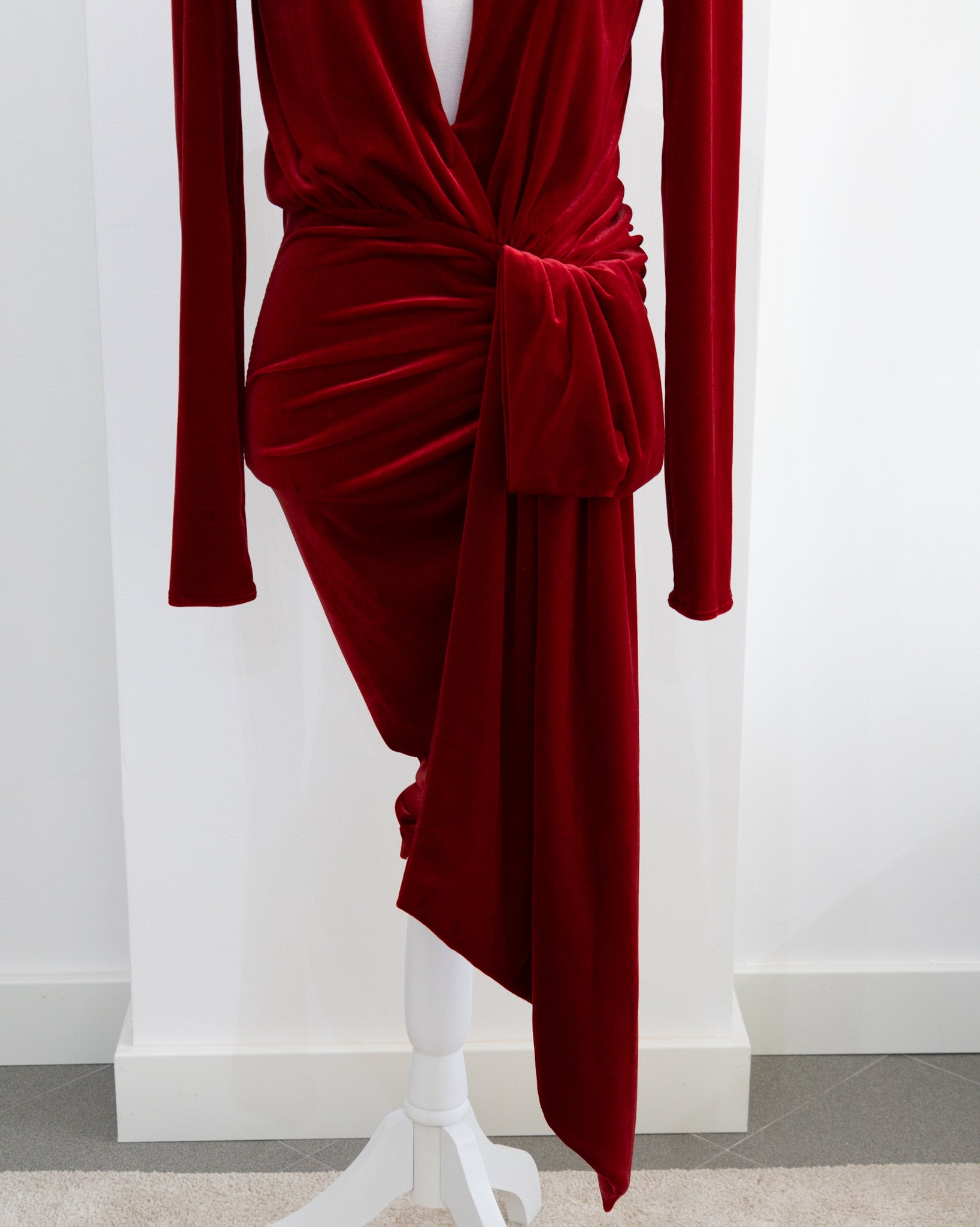 ALEXANDRE VAUTHIER Velvet Dress - THE VOG CLOSET