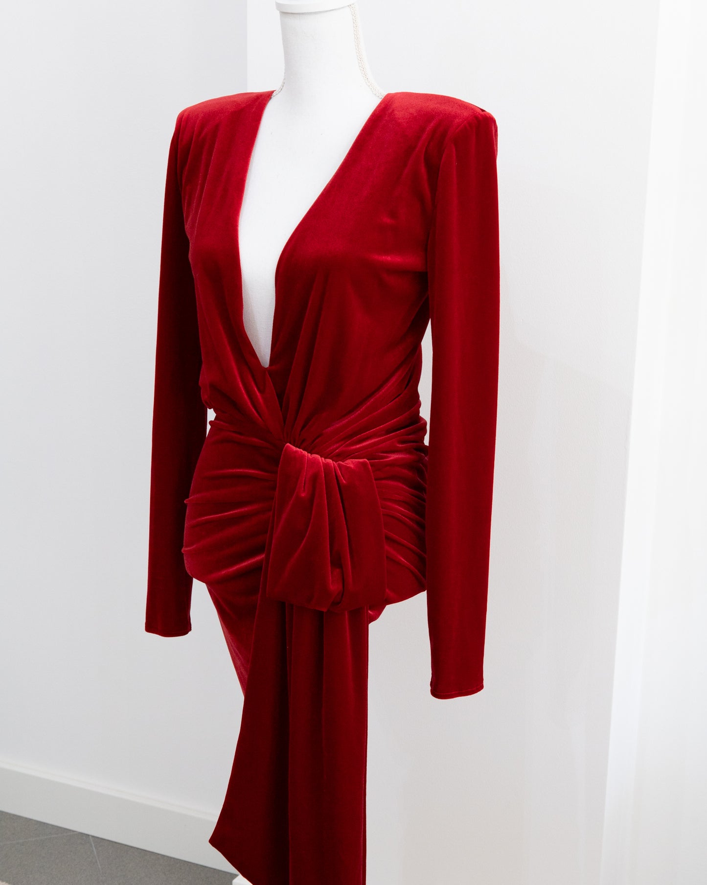 ALEXANDRE VAUTHIER Velvet Dress - THE VOG CLOSET