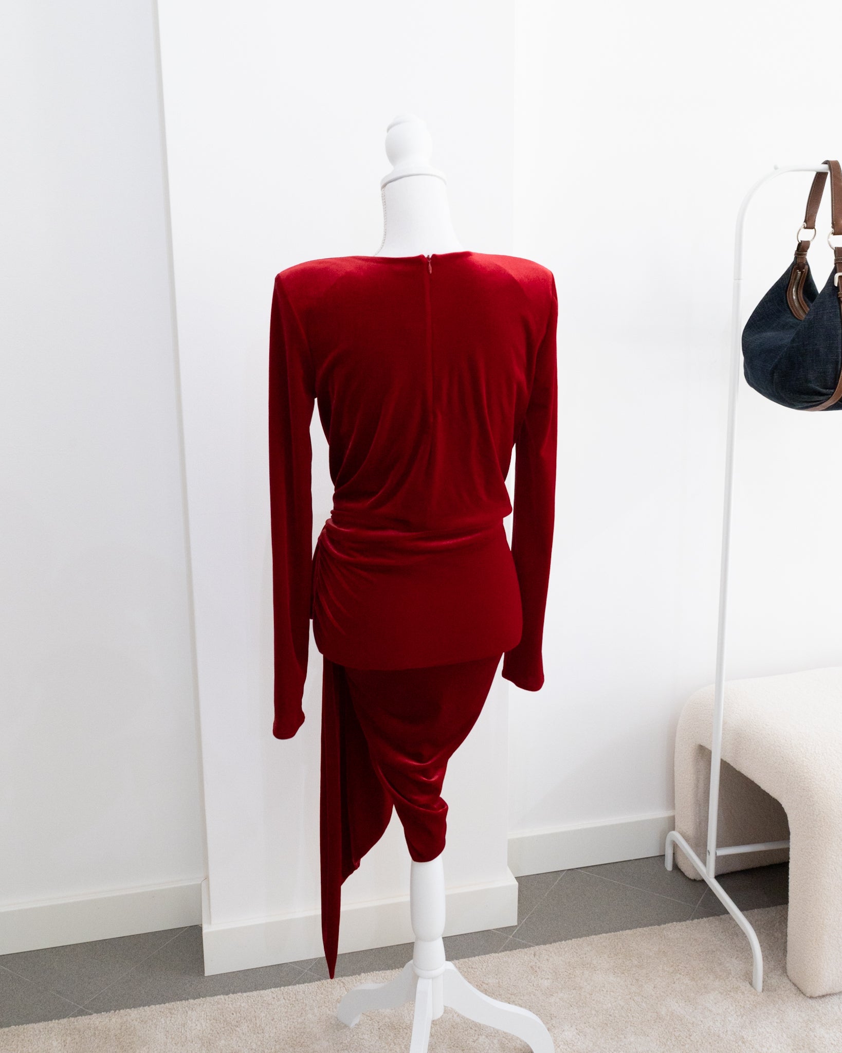 ALEXANDRE VAUTHIER Velvet Dress - THE VOG CLOSET