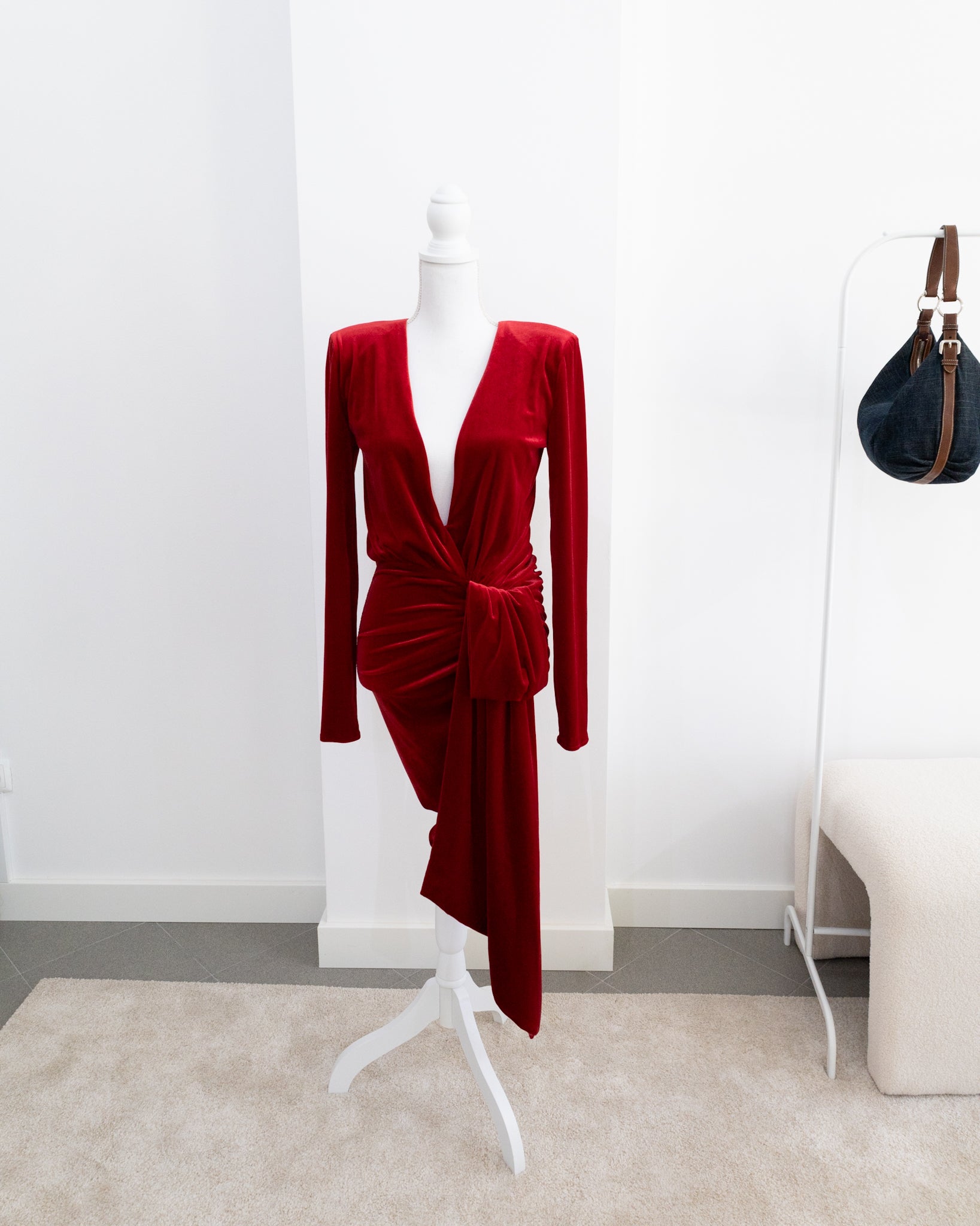 ALEXANDRE VAUTHIER Velvet Dress - THE VOG CLOSET