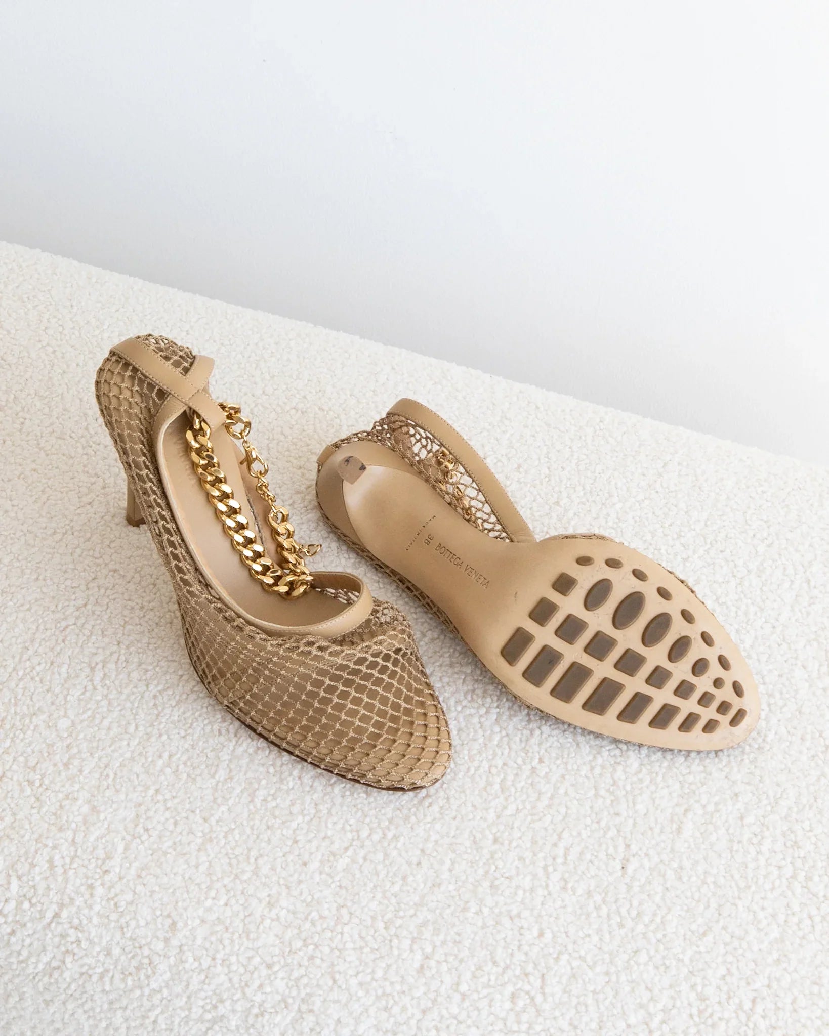 BOTTEGA VENETA Stretch Sandals 38 - THE VOG CLOSET