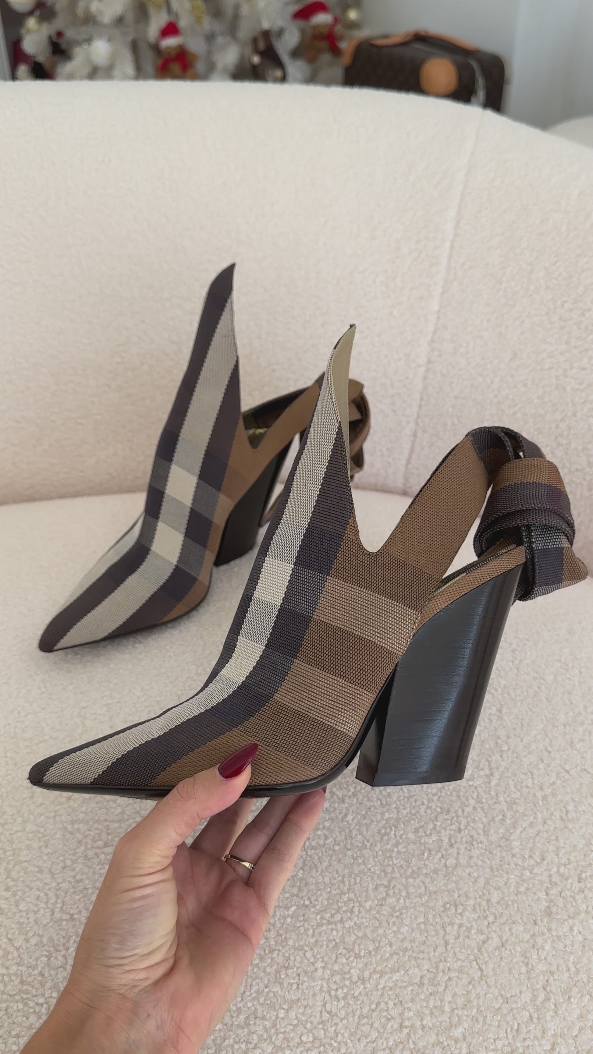 BURBERRY Ami Ankle SlingBack