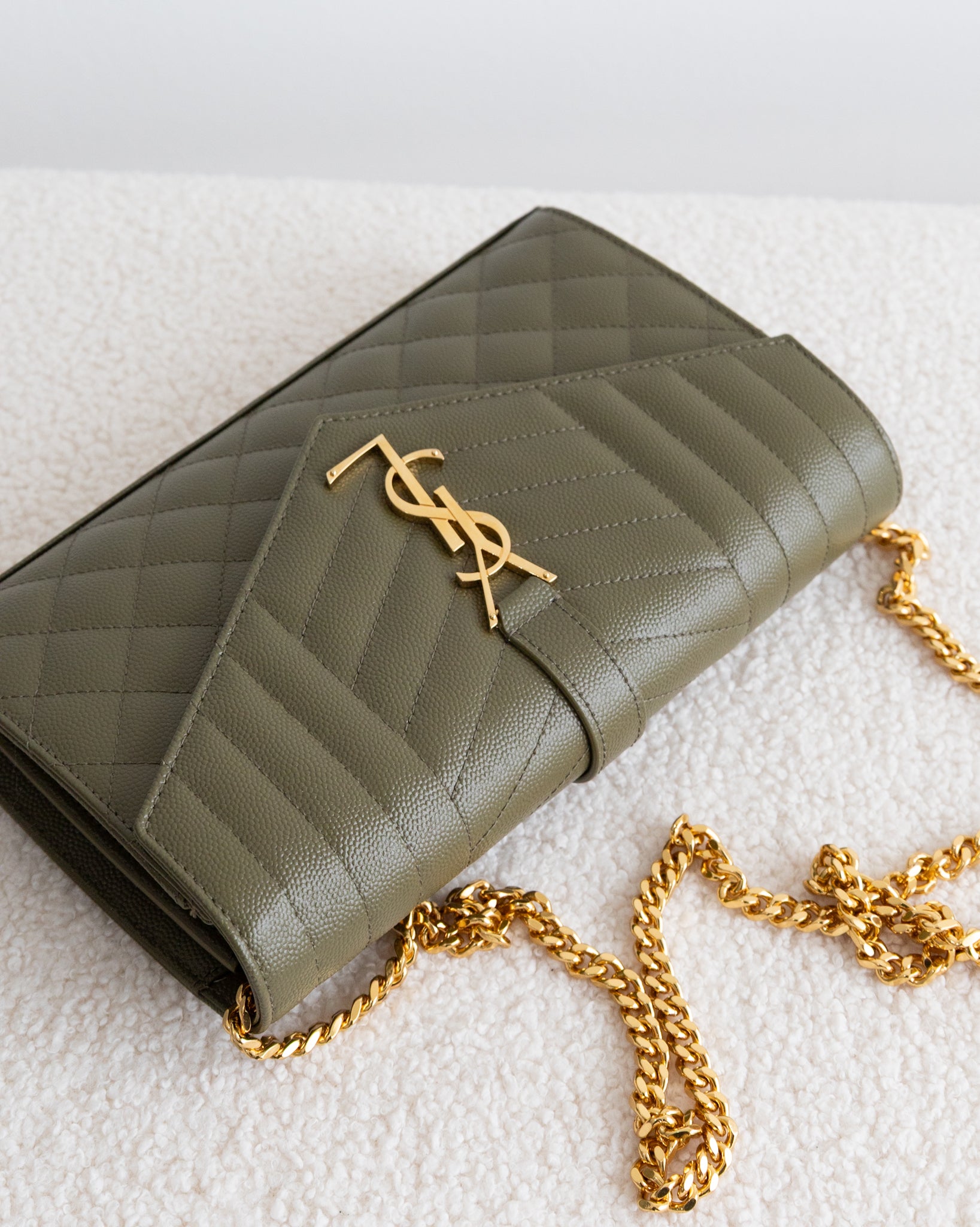 SAINT LAURENT Cassandre WOC - THE VOG CLOSET