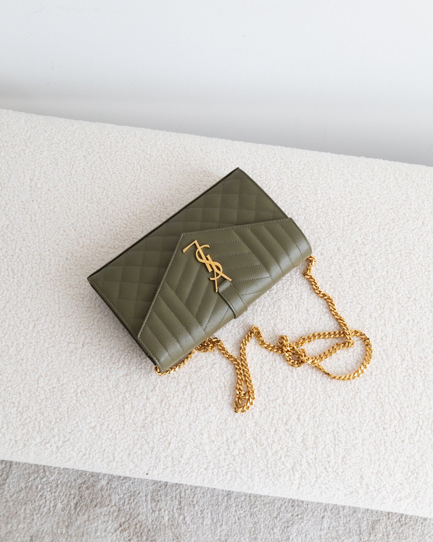 SAINT LAURENT Cassandre WOC - THE VOG CLOSET